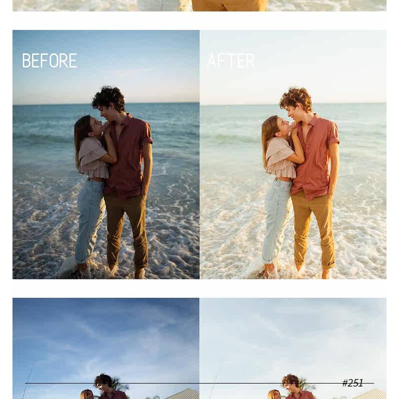 🎨 [LR Preset] Lightroom – warm beach photo filters – Beach Presets - MICHIGO STUDIO
