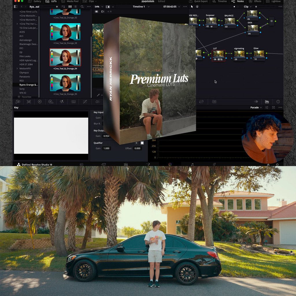 🎨 [LUT] 5 vintage Orange & Teal cinematic LUTs by MICHIGO STUDIO 🍊🎞️ - MICHIGO STUDIO