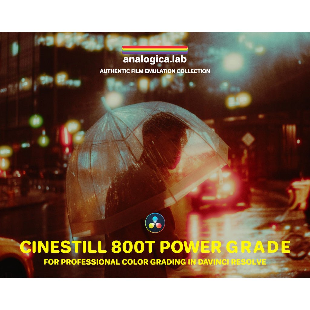 🎨 LUT | CineStill 800T Film Emulation PowerGrade for DaVinci Resolve - MICHIGO STUDIO