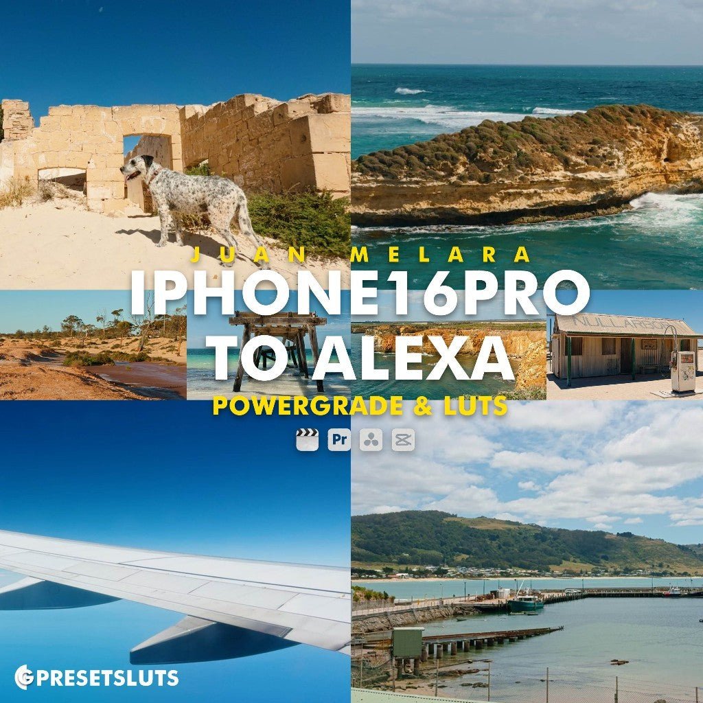 🎬 LUT PACK | Juan Melara iPhone 16 Pro → Alexa • PowerGrade & LUTs • Premiere & DaVinci 【MICHIGO STUDIO】 - MICHIGO STUDIO