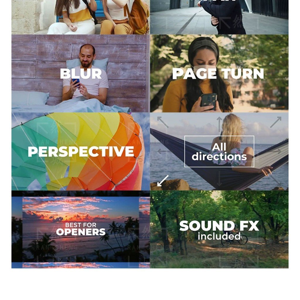 LUT & SFX 702 🎞️ 1850+ DaVinci Resolve Seamless Transitions, Color Presets, Light FX & SFX Pack 💻 - MICHIGO STUDIO