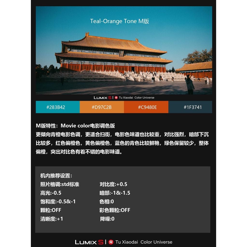 LUT | VOL.10 Teal & Orange Cinema PRO 🎬 LUMIX LUT & LR • S5M2/X • S9 • G9M2 • GH7 【MICHIGO STUDIO】 - MICHIGO STUDIO