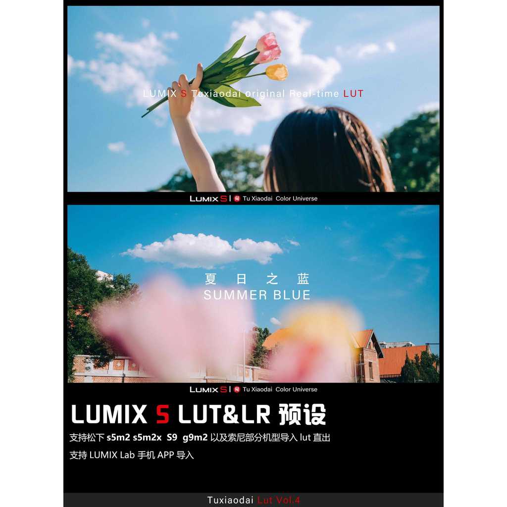 LUT | VOL.4 Summer Blue Tone 🌊 LUMIX LUT • S5M2 • S5M2X • S9 • G9M2 • Sony (selected models) 【MICHIGO STUDIO】 - MICHIGO STUDIO