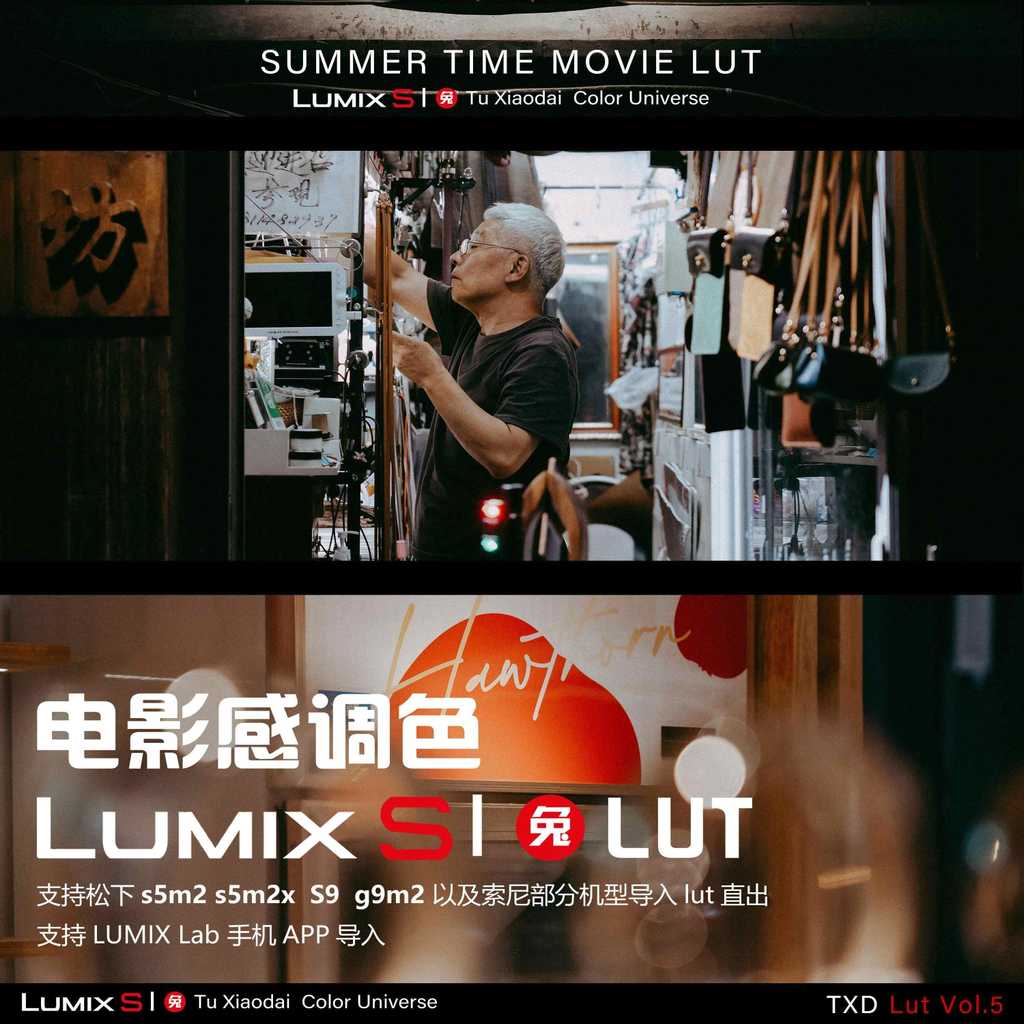 LUT | VOL5 Cinematic Film Look 🎬 LUMIX LUT & LR • S5M2 • S5M2X • S9 • G9M2 【MICHIGO STUDIO】 - MICHIGO STUDIO