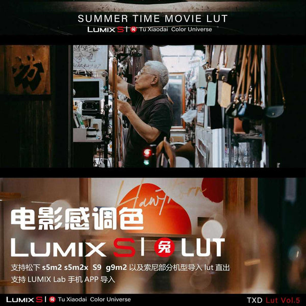 LUT | VOL5 Cinematic Film Look 🎬 LUMIX LUT & LR • S5M2 • S5M2X • S9 • G9M2 【MICHIGO STUDIO】