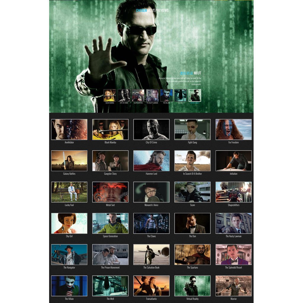 🎬 mLUT Blockbuster LUT Pack – 30x Epic Cinematic Color Grading Presets 🎞️ Hollywood Film Style - MICHIGO STUDIO