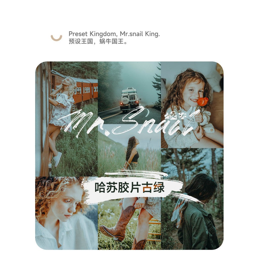 📸 Mr.244 Hasselblad Film Ancient Green - Lightroom Preset (Mobile, PR, Portrait, PS) - MICHIGO STUDIO