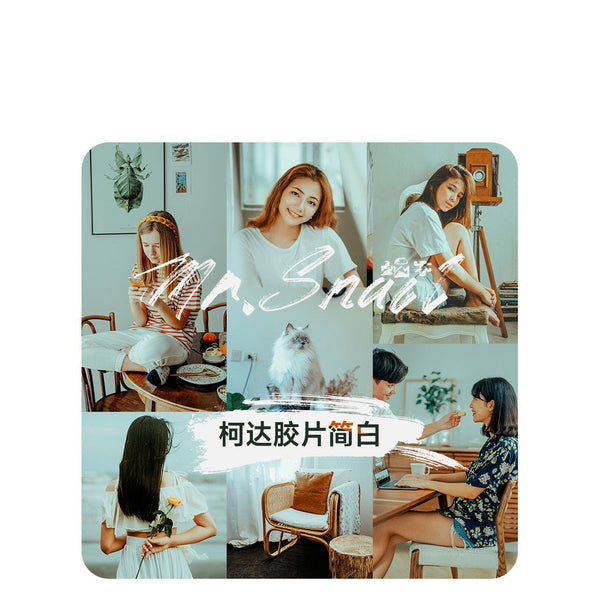 📸 Mr.245 Kodak Film Pure White - Lightroom Preset (Capcut, PS, PR, DaVinci, FCPX)