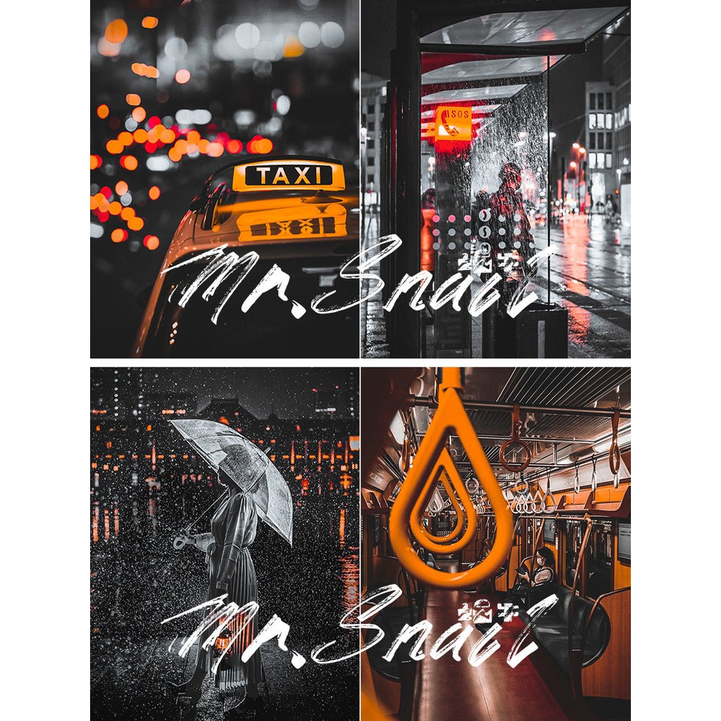 📸 Mr.278 Black Gold City Street - Lightroom Preset (PS, PR, DaVinci, Capcut, FCPX) - MICHIGO STUDIO