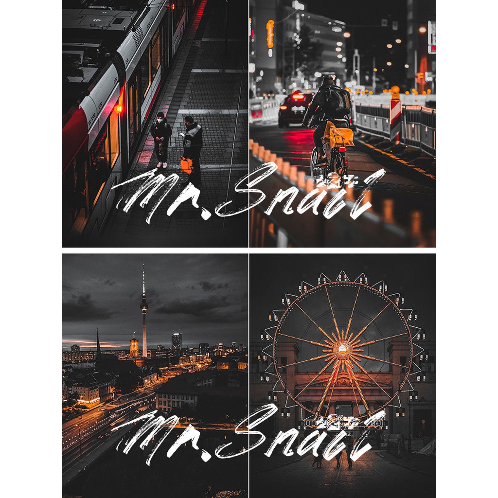 📸 Mr.278 Black Gold City Street - Lightroom Preset (PS, PR, DaVinci, Capcut, FCPX) - MICHIGO STUDIO