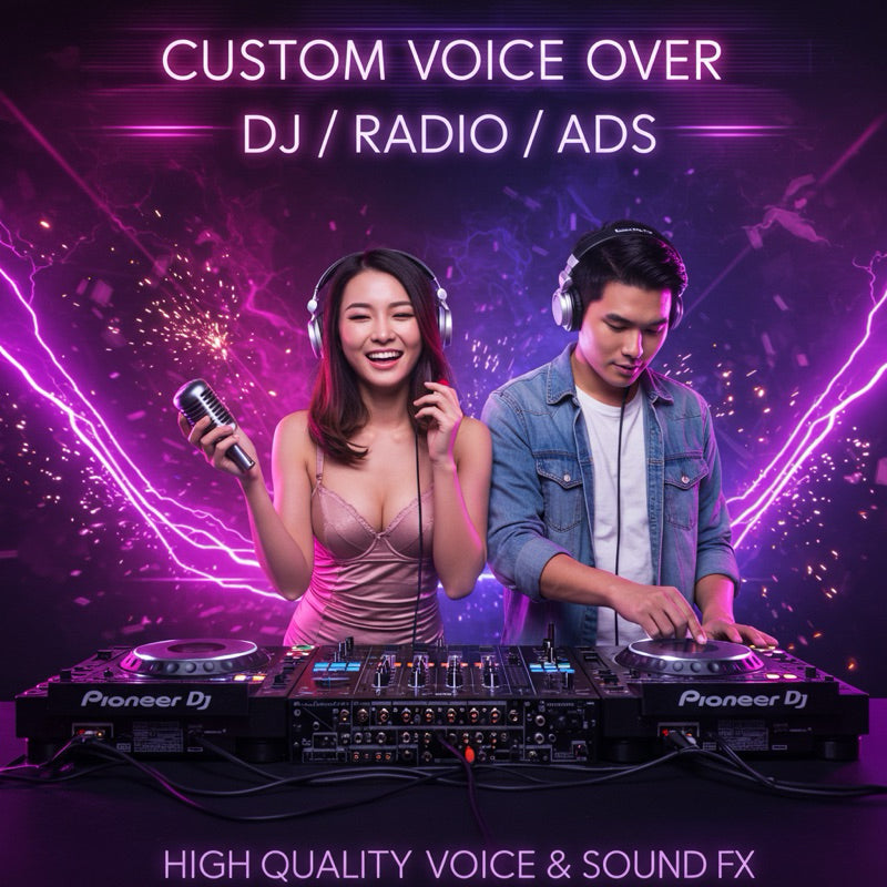 Custom Voice Over Dj Drop (DJ/Radio/Ads)