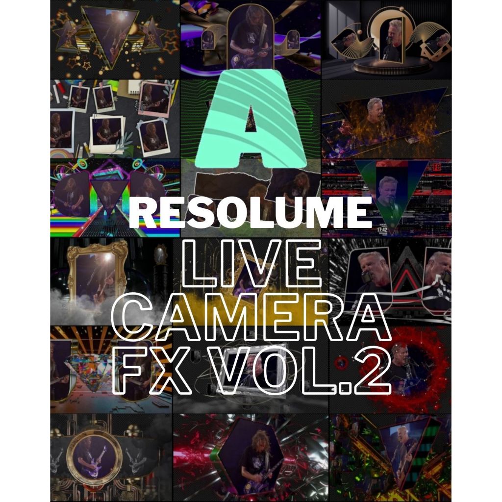 📹 VJ LIVE CAMERA FX | Resolume Arena Template Project VOL.2 | 40 FX Variations + Plugins | Live Visual Pack 2026 [ MICH