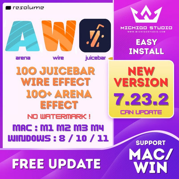 [WIN/MAC] Resolume Arena 7.23.2 + (100+ Arena Effects & 100 JuiceBar Wire Effects) [FREE UPDATE]