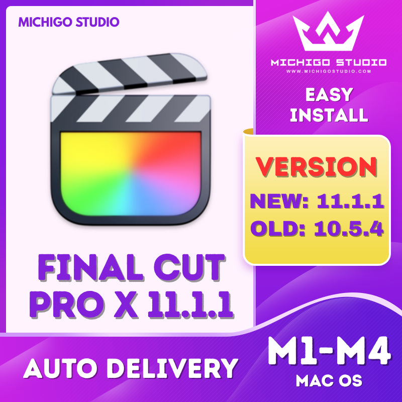 [AUTO DELIVERY] RM6.99 💻 FINAL CUT PRO X 11.1.1 (FULL Versions) MAC/M1/M2/M3/M4 FCPX 2025 EASY Installation ✨