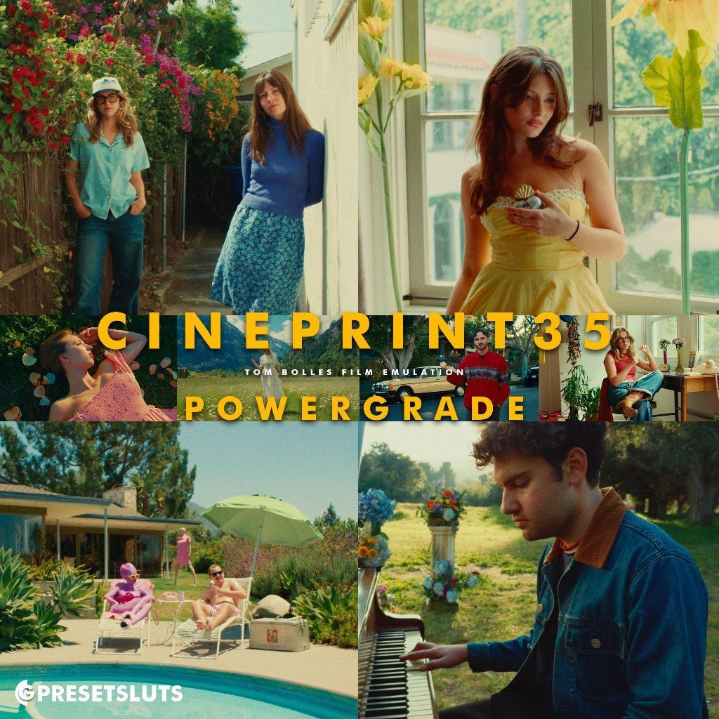 [NEW!] Tom Bolles Cine Print35 Film Emulation PowerGrades + LUT'S for Davinci Resolve Adobe Premiere - MICHIGO STUDIO