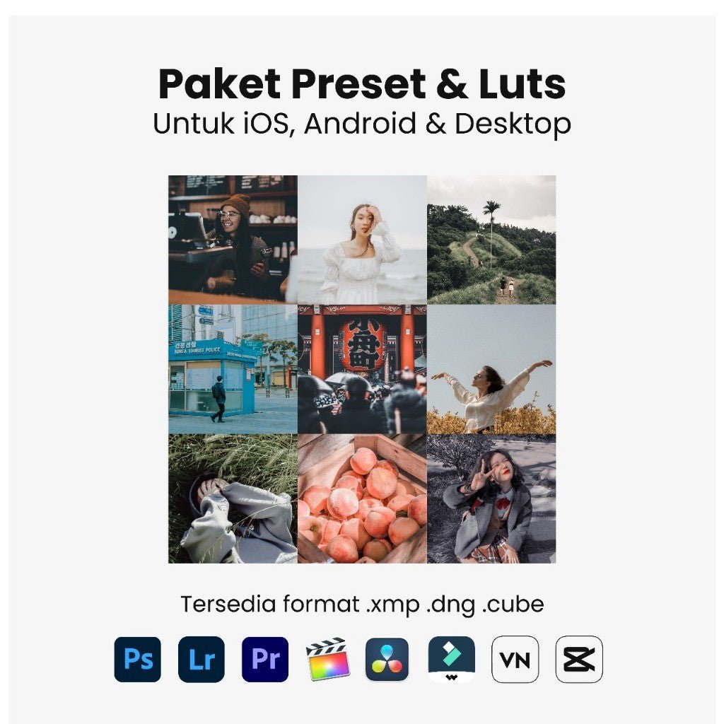 PAKET PRESET LIGHTROOM & LUTS iOS ANDROID DESKTOP[ MICHIGO STUDIO ] - MICHIGO STUDIO