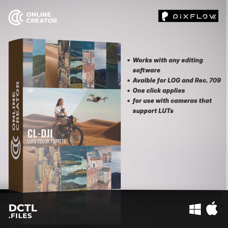 Pixflow CL DJI Drone LUT Color Grading Preset[ MICHIGO STUDIO ] - MICHIGO STUDIO