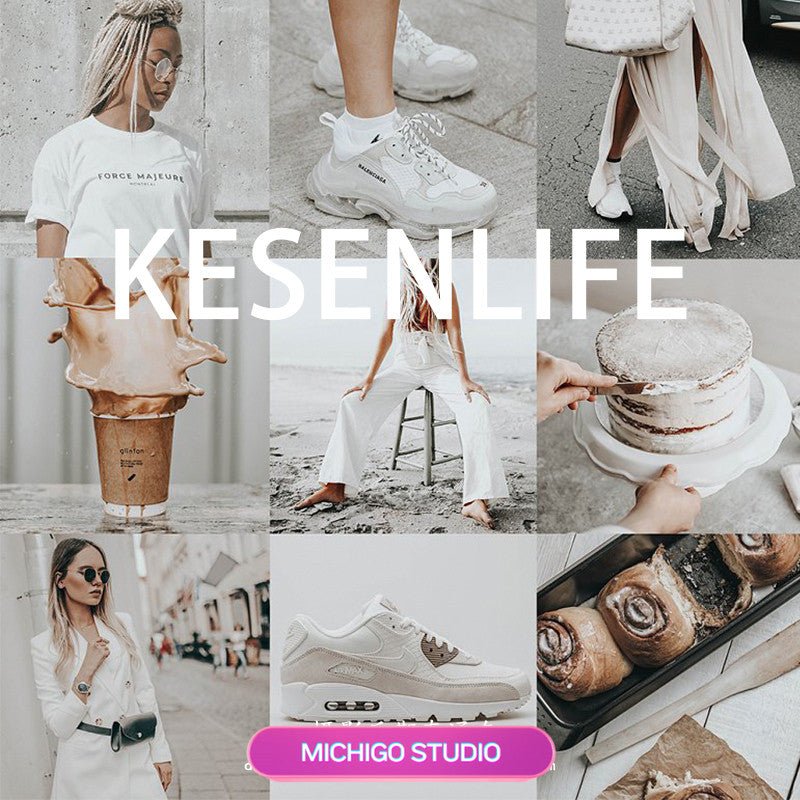 📸 Premium Soft Creamy Light Grey – Lightroom Preset (PR, FCPX, DaVinci LUT, Mobile, PS) - MICHIGO STUDIO