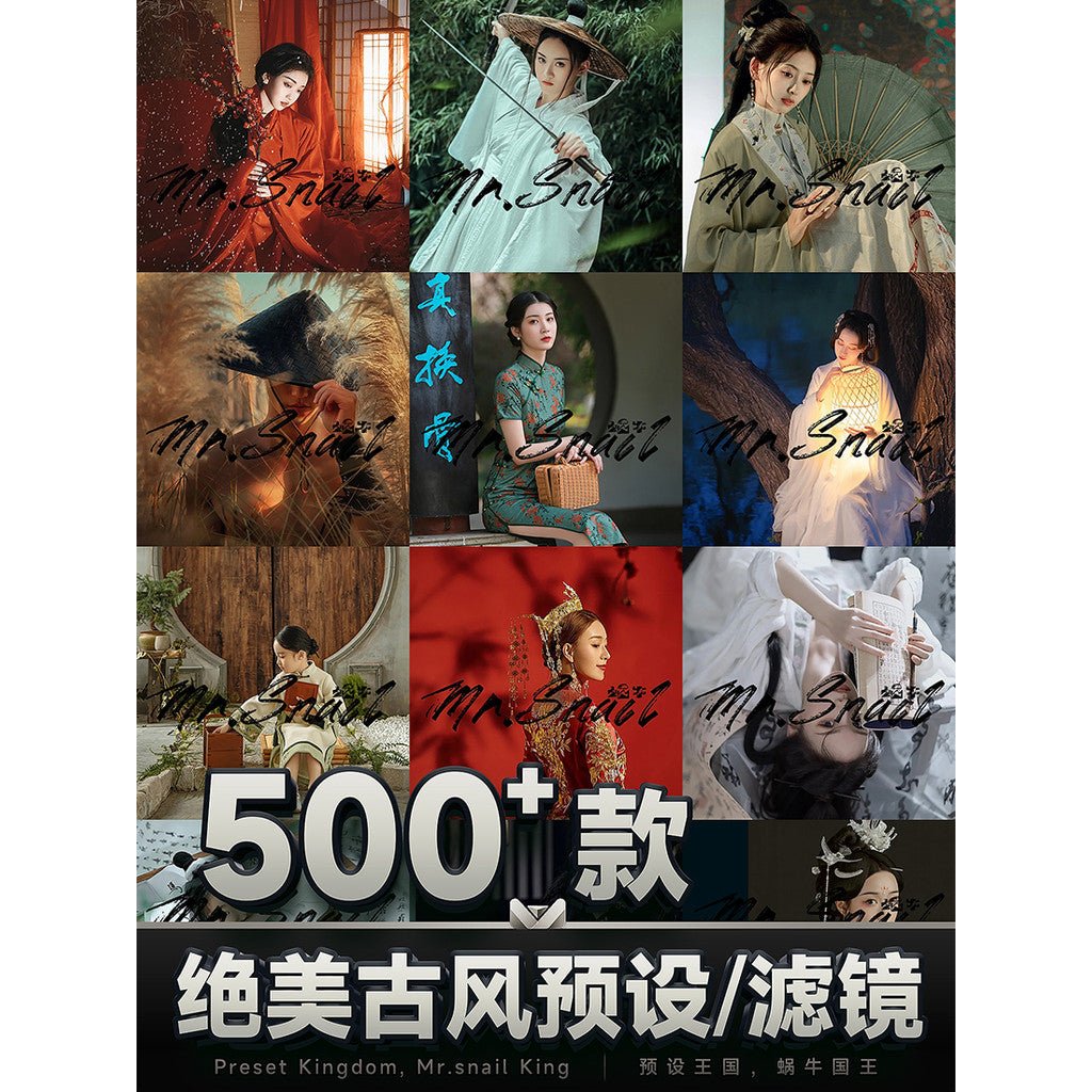 📸 PRESET 627 | Ancient Style - Lightroom Preset (Hanfu, Vintage, PS, Capcut, Portrait, PR - MICHIGO STUDIO
