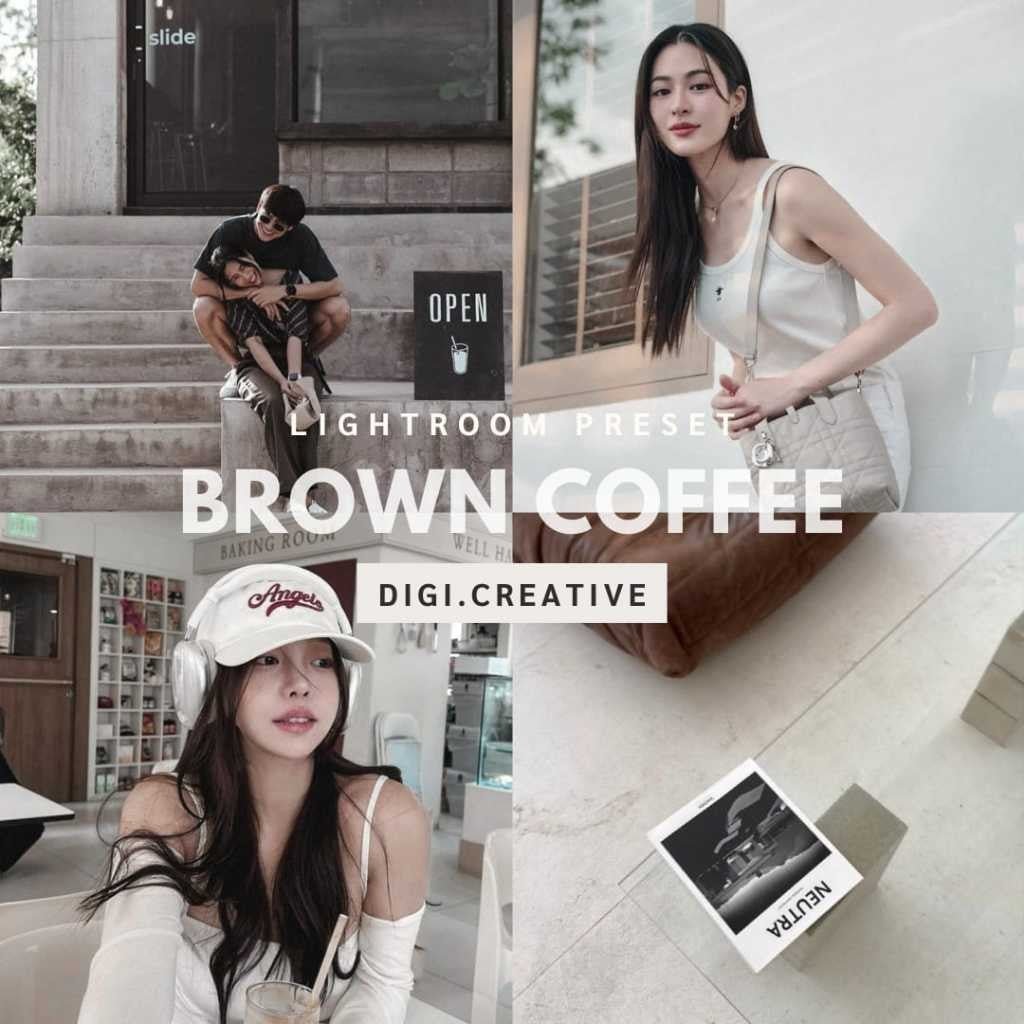 Preset Aesthetic | Brown Coffee Preset | Lightroom[ MICHIGO STUDIO ] - MICHIGO STUDIO