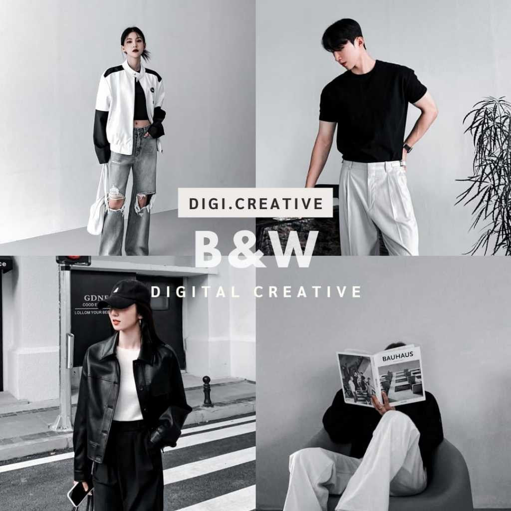 Preset Aesthetic | B&W Preset | Lightroom[ MICHIGO STUDIO ] - MICHIGO STUDIO