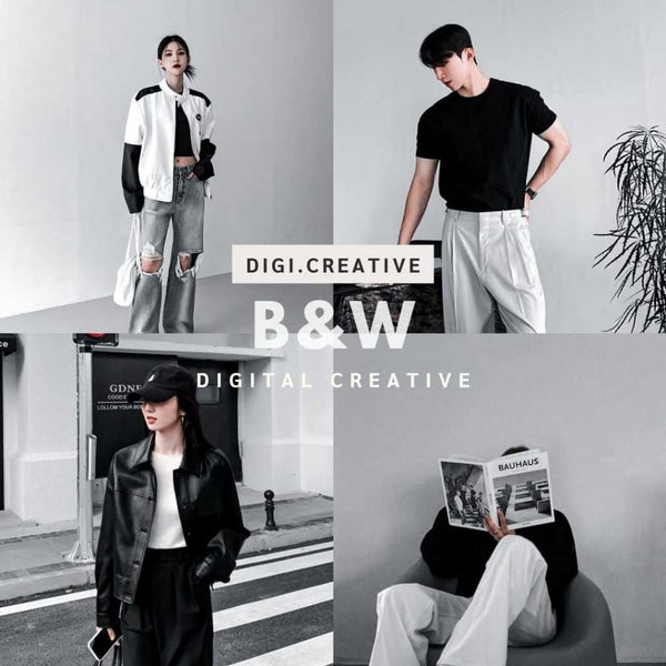 Preset Aesthetic | B&W Preset | Lightroom
