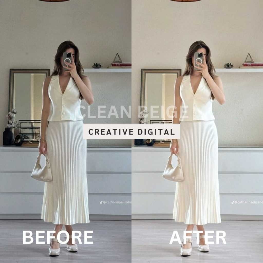 Preset Aesthetic | Clean Beige Preset | Lightroom[ MICHIGO STUDIO ] - MICHIGO STUDIO