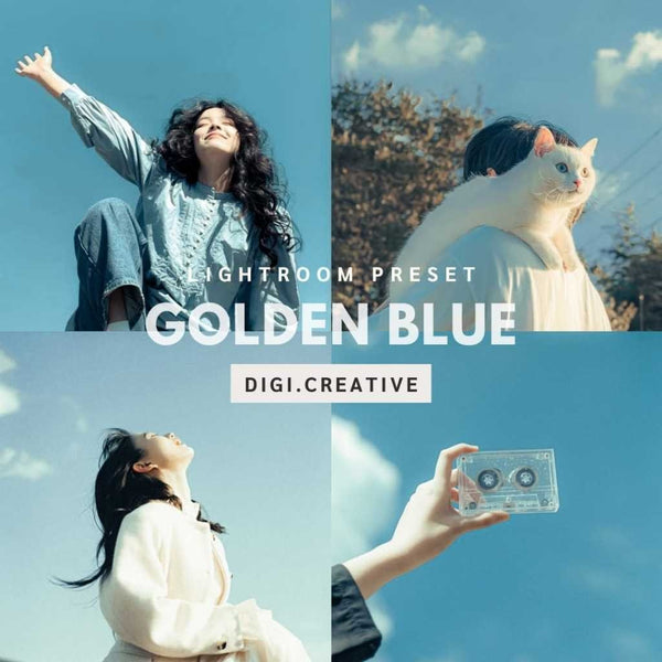 Preset Aesthetic | Golden Blue Preset | Lightroom
