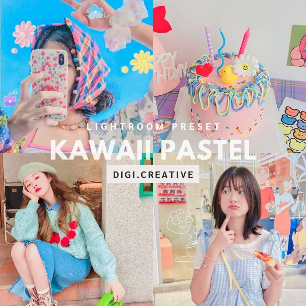 Preset Aesthetic | KAWAII PASTEL Preset | Lightroom[ MICHIGO STUDIO ] - MICHIGO STUDIO