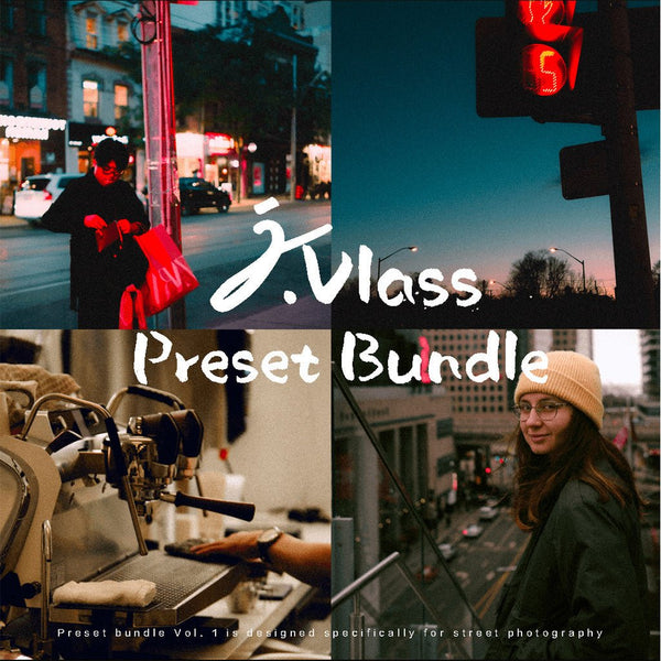 🎨 Preset | J.Vlass – 10 Color & B&W Vintage Street Portrait Lightroom Presets Bundle