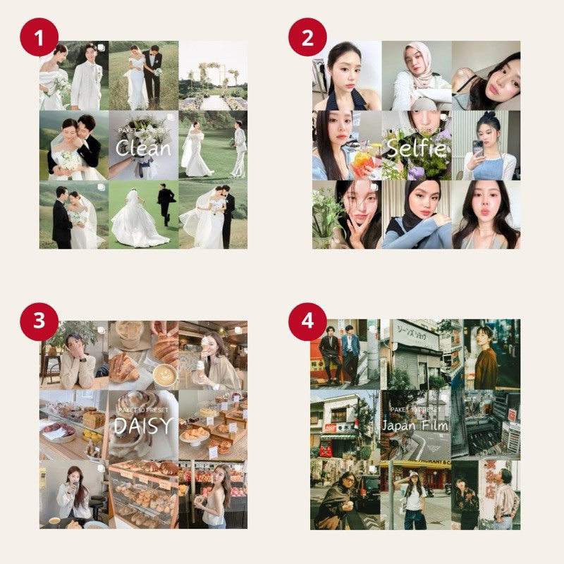 🎨 Preset Lr – 40 Aesthetic Lightroom Preset Bundle | Mobile Filter DNG & XMP | For iPhone, Android & PC ✨ [ MICHIGO ] - MICHIGO STUDIO