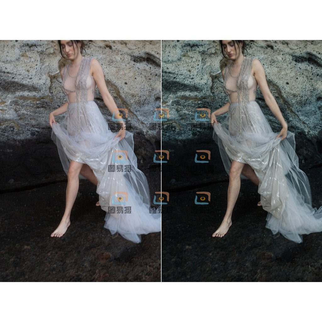 🎨 Preset Lr + Filter Ps – Island Ocean Blue Tone Mobile Preset Pack – Portrait Lightroom & Pixel Cake ✨ - MICHIGO STUDIO