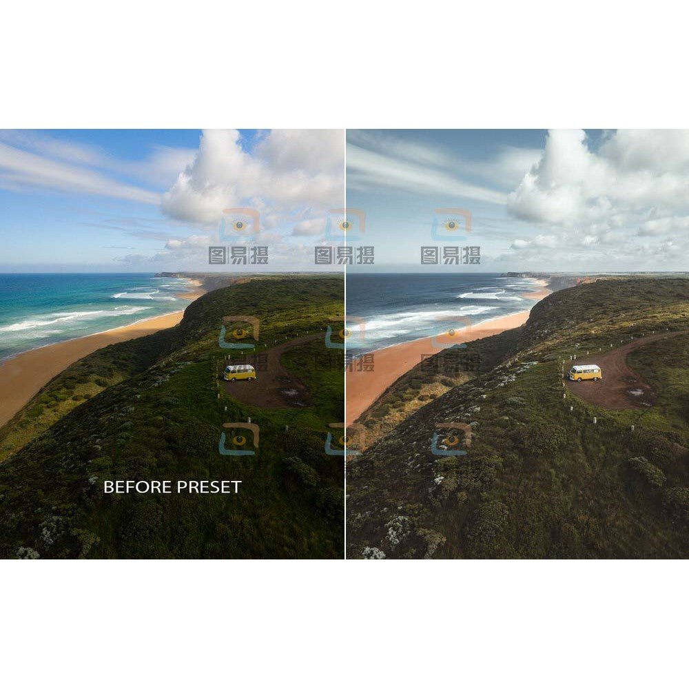 🎨 Preset Lr – Kyle Vollaers Aerial Landscape Lightroom Preset Pack ✨ [ MICHIGO STUDIO ] - MICHIGO STUDIO