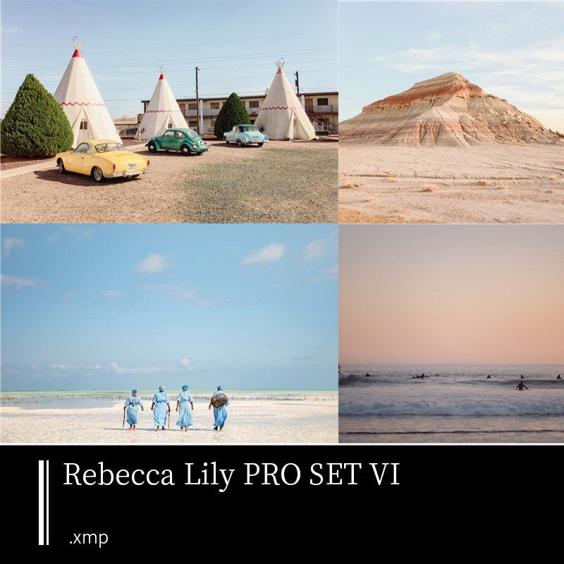 PRESET LR | 🌿 Rebecca Lily 6 - Preset Lightroom Pack Bright, Fresh & Black & White Filters - MICHIGO STUDIO