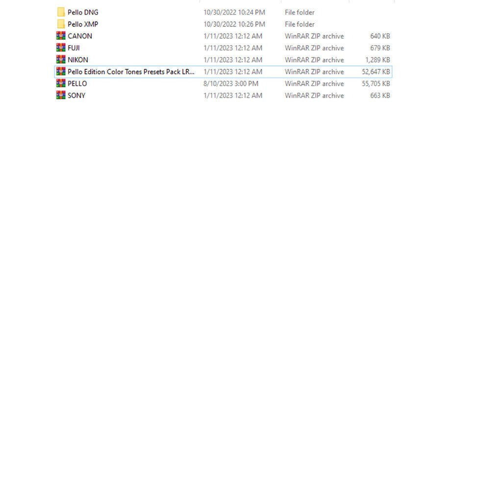 Preset Pello 2025 Original, Lightroom Photoshop[ MICHIGO STUDIO ] - MICHIGO STUDIO