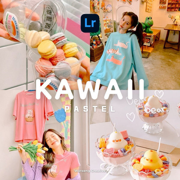Presets Lightroom Kawaii | Preset Kawaii Pastel | Lightroom untuk iOS Android dan Desktop