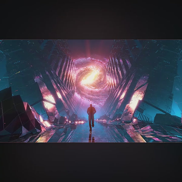 Visual Pack 🎬 | 3D Starry Sky Cool Stage Runway Fly-Through | Bar Live LED Big Screen VJ Background Video 4K ✨