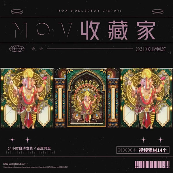 VISUAL | 🏛️ Exotic divine architecture, grand scenes, dance gala, ethnic performances, LED large screen, stage background video