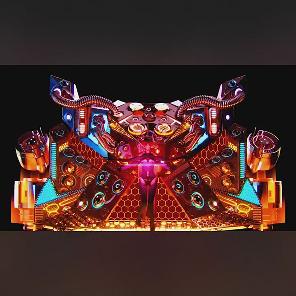 Visual Pack 🎬 | Cool Dynamic Metal Mechanical Dance | Hip Hop Nightclub LED Big Screen VJ Video Background 4K