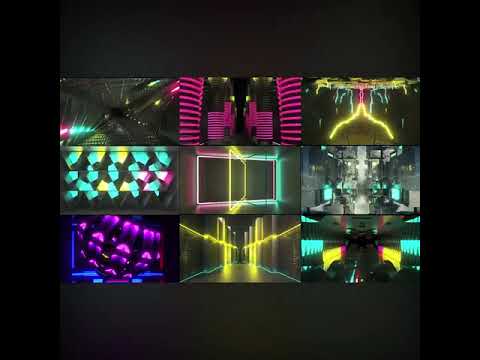 Visual Pack 🎬 | 3D Colorful Light Lines Background | Bar Nightclub Stage Live LED Screen VJ Loop 🌈💃✨