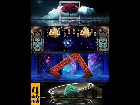 Premium Luxury Nature Frame Visuals: Aesthetic Trees & Reflective Water Surface. High-End Livehouse Background, Gala Event VJ Loop & Cinematic Stage Scene Assets. 🖼️🌳🌊✨💎