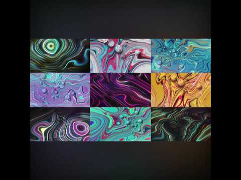 Visual Pack 🎬 | Colorful Artistic Liquid Oil Drops & Ripples Visual | Live LED Dynamic Animation VJ Loop ✨💧🌈