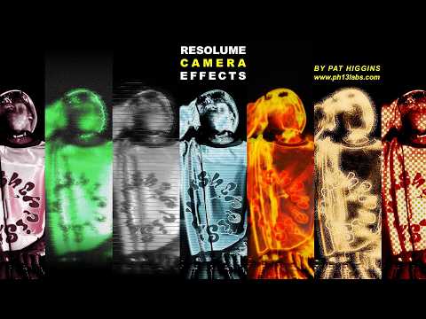 ⚡NEW Resolume Camera Effects Pack | by Pat Higgins VJ 20+5 Effects [ Launch Week Edition ]
