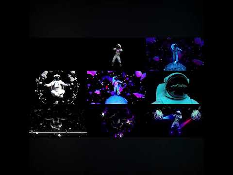 Visual Pack 🎬 | Astronaut Spacewalk 👩‍🚀 Sci-Fi 4K | LED VJ Video Background for Bar Nightclub Stage Performance