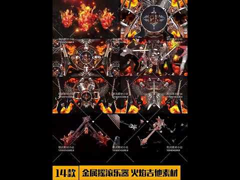 Premium Heavy Metal VJ Loop: Flaming Guitars, Electric Lightning & Tornado FX. High-Impact Background for Rock Concerts, Livehouse & Hardcore Stage LED Walls. 🎸🔥⚡🌪️