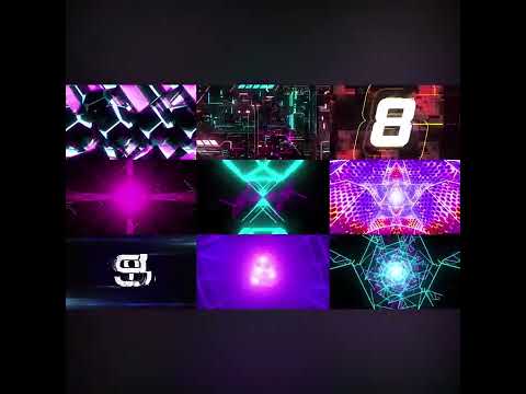 Visual Pack 🎬 | Colorful Cyberpunk Light Tunnel Journey | Stage Bar Live LED Screen Background VJ Loop 🌈