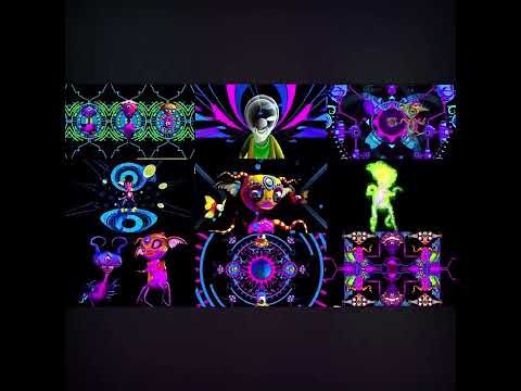 Visual Pack 🎬 | Cool Cartoon Vaporwave 3D Alien 👽 Hip Hop Dance | LED VJ Video Background for Bar Nightclub Stage