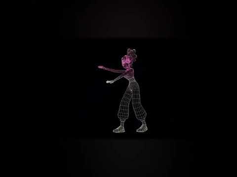 Visual Pack 🎬 | 4K VJ Video of Hip-Hop Girl Dancing 💃 on LED Club & Bar Stage 🎶