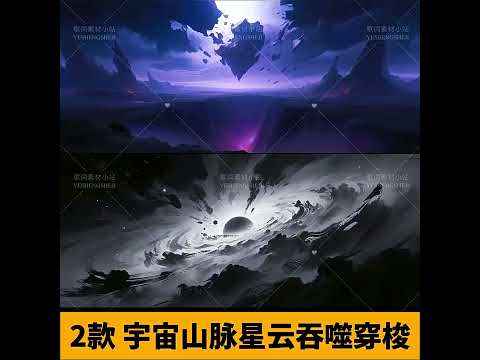 Epic Cosmic Nebula & Massive Universe Mountains: Immersive Galaxy Wormhole Travel. Premium Stage Background Video & High-End Livehouse VJ Loop Asset. 🌌🏔️☄️🚀