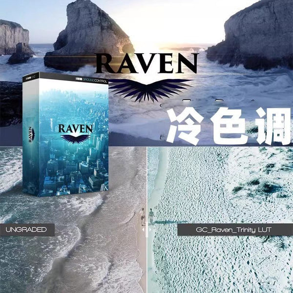❄️ Raven Cold Tone DJI Drone LUTs – For D-Log / GoPro Protune Color Grading